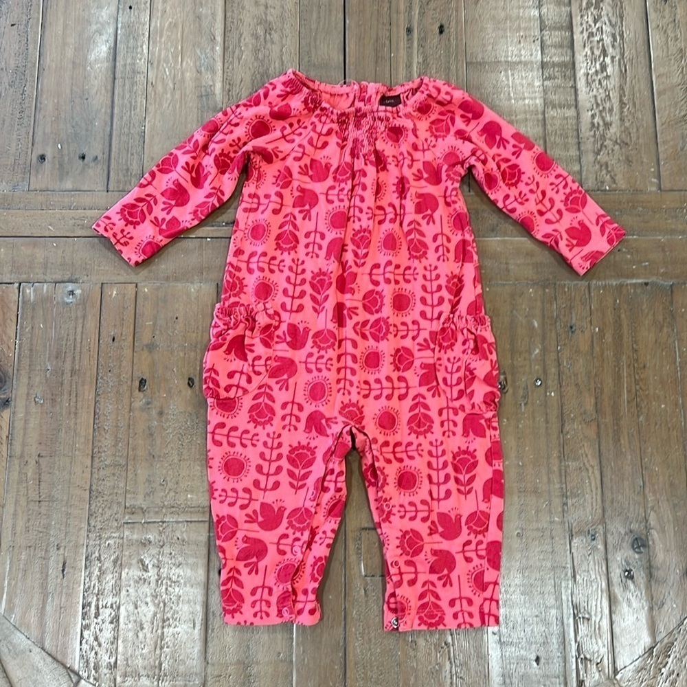 Tea collection floral bird romper